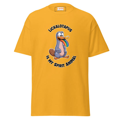 Lickalotapus | Risque T-Shirt - Gold - T-Shirts Online