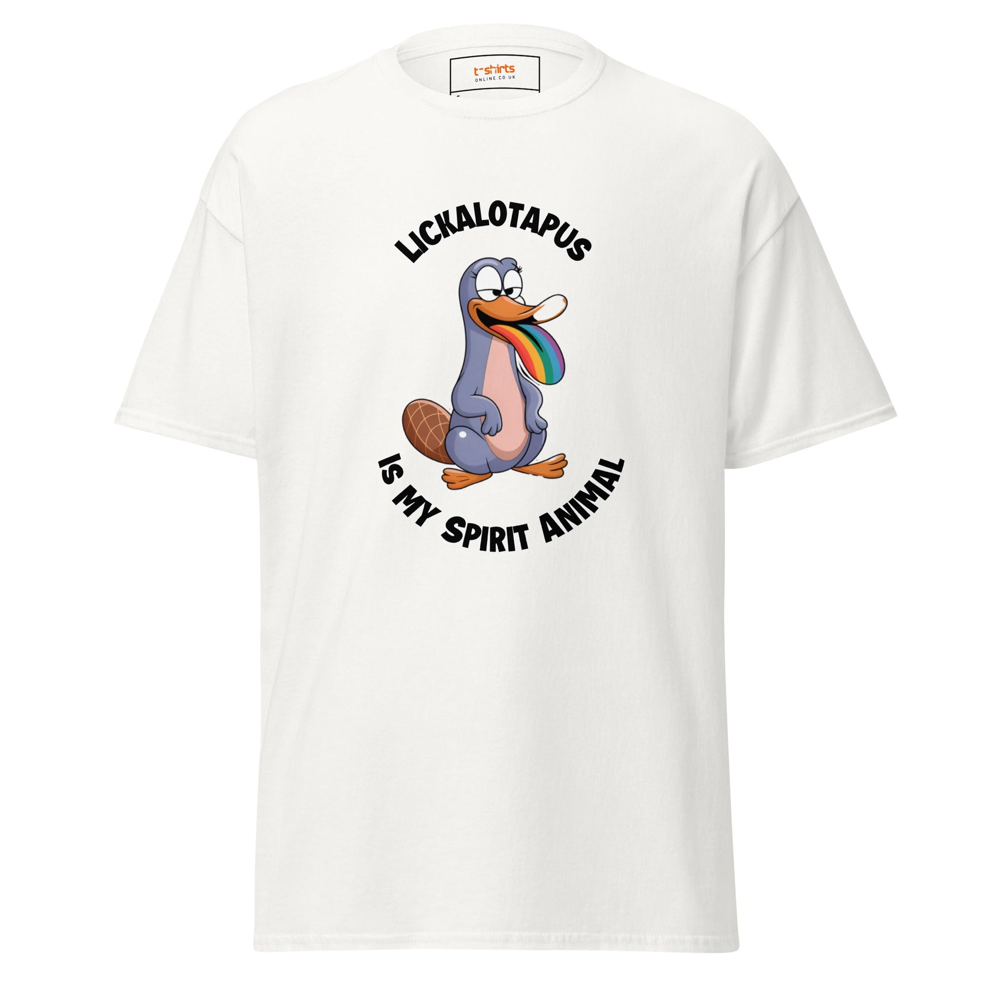 Lickalotapus | Risque T-Shirt - White - T-Shirts Online
