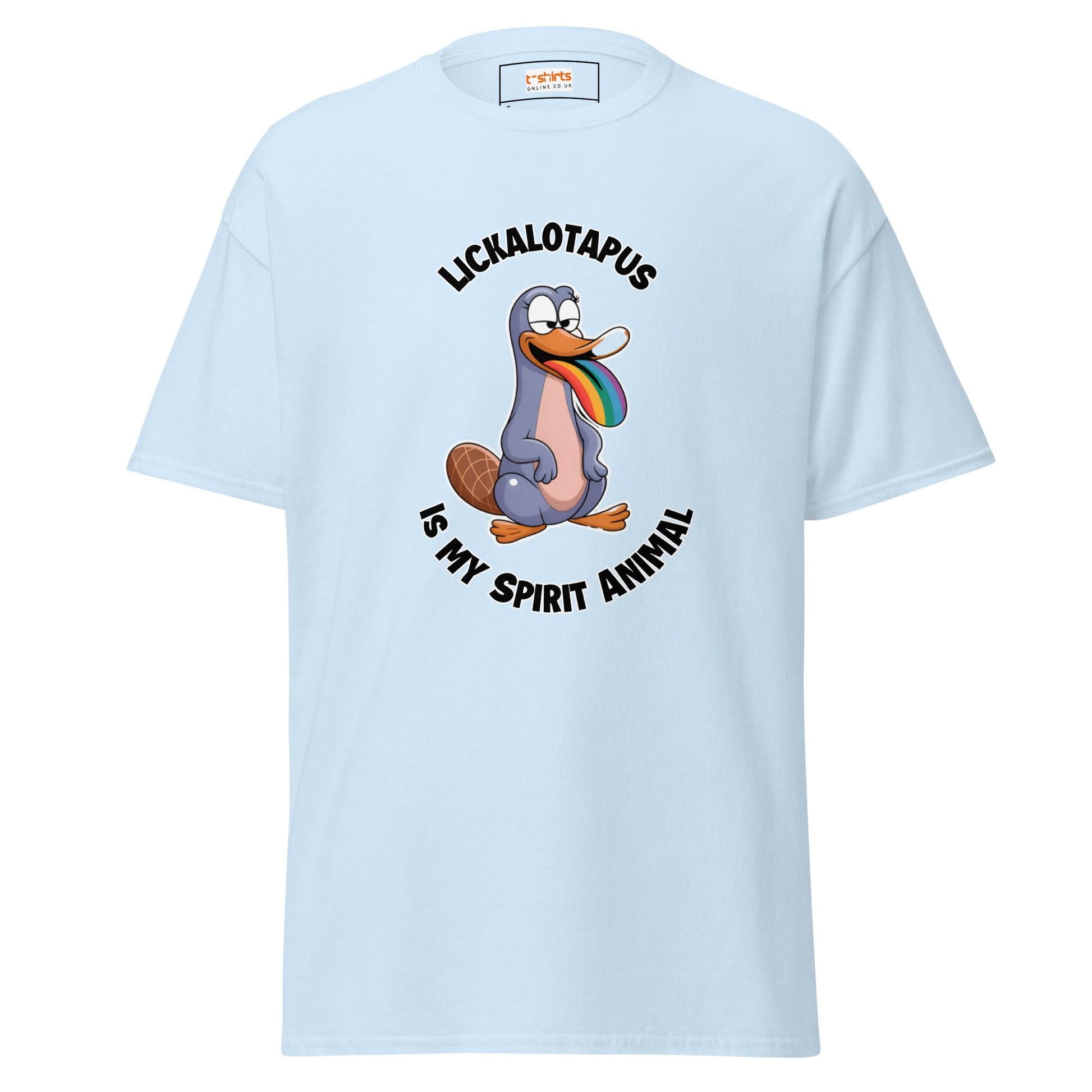 Lickalotapus | Risque T-Shirt - Light Blue - T-Shirts Online