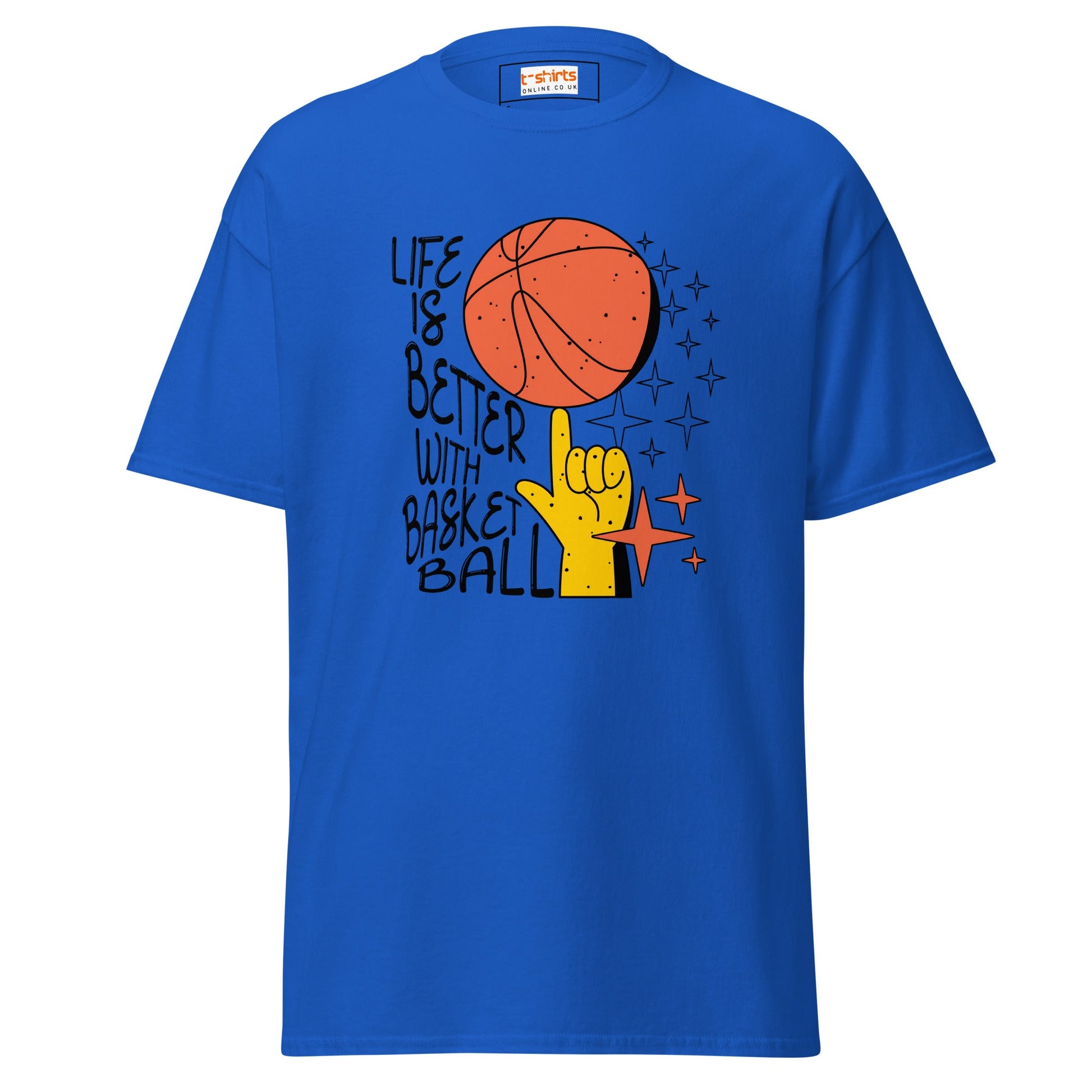 Life is Better with Basketball | Graphic T-Shirt - Royal - T-Shirts Online