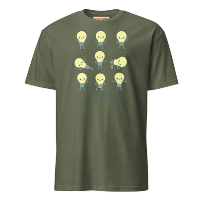 Light Cardio T-Shirt – Funny Lightbulb Pun Tee - Military Green - T-Shirts Online