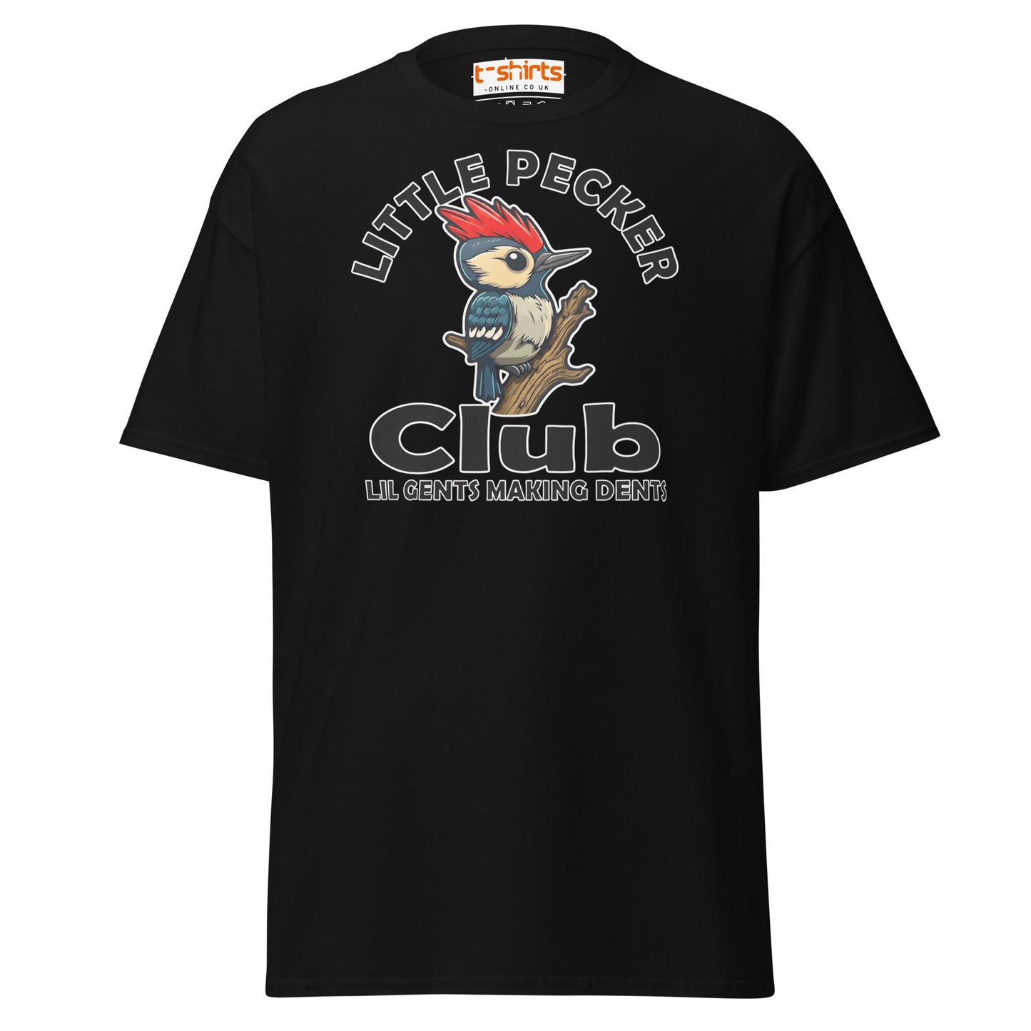 Little Pecker Club T-Shirt - Funny Chicken Adult Humor - Black - T-Shirts Online