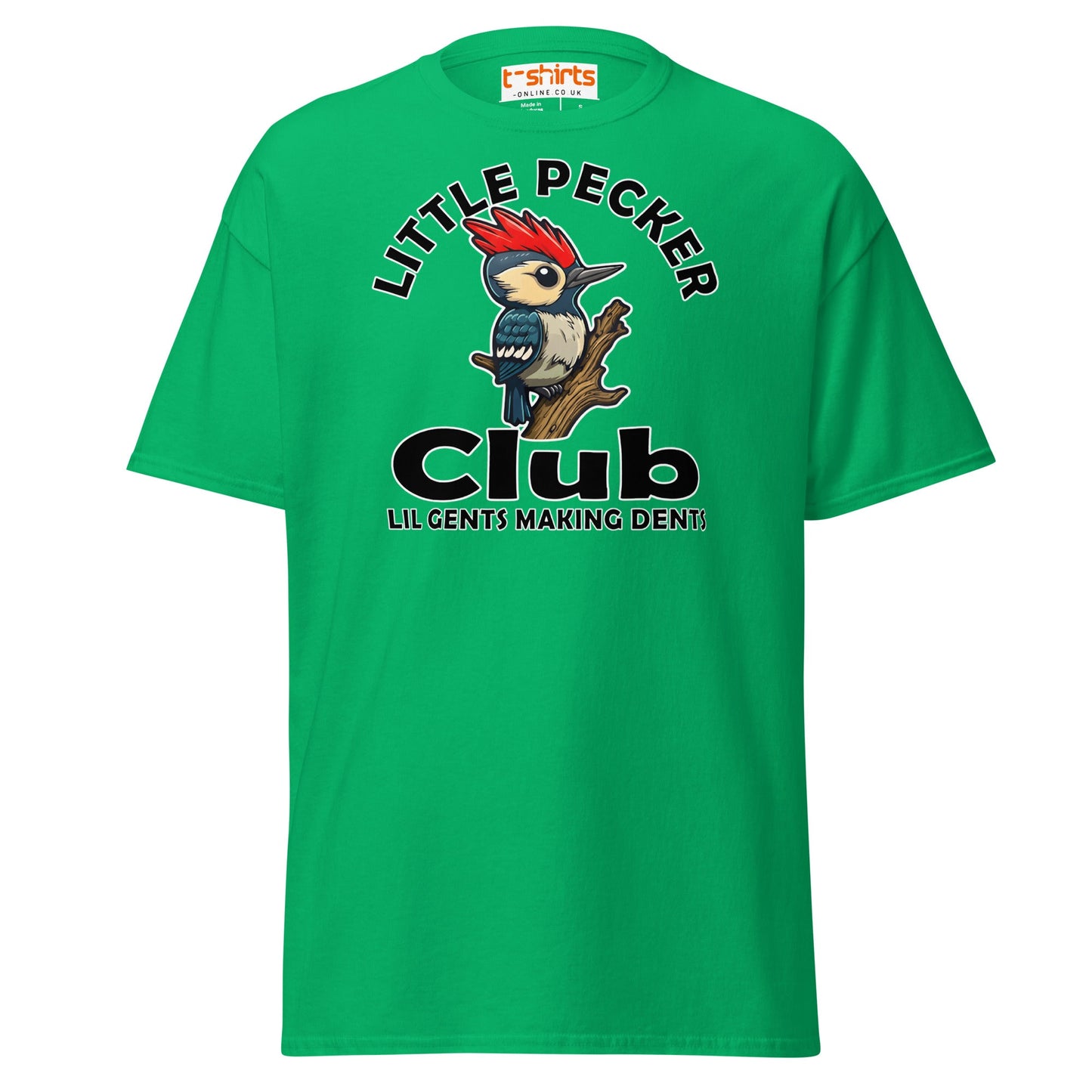 Little Pecker Club T-Shirt - Funny Chicken Adult Humor - Irish Green - T-Shirts Online