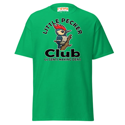 Little Pecker Club T-Shirt - Funny Chicken Adult Humor - Irish Green - T-Shirts Online