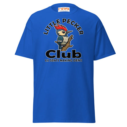 Little Pecker Club T-Shirt - Funny Chicken Adult Humor - Royal - T-Shirts Online