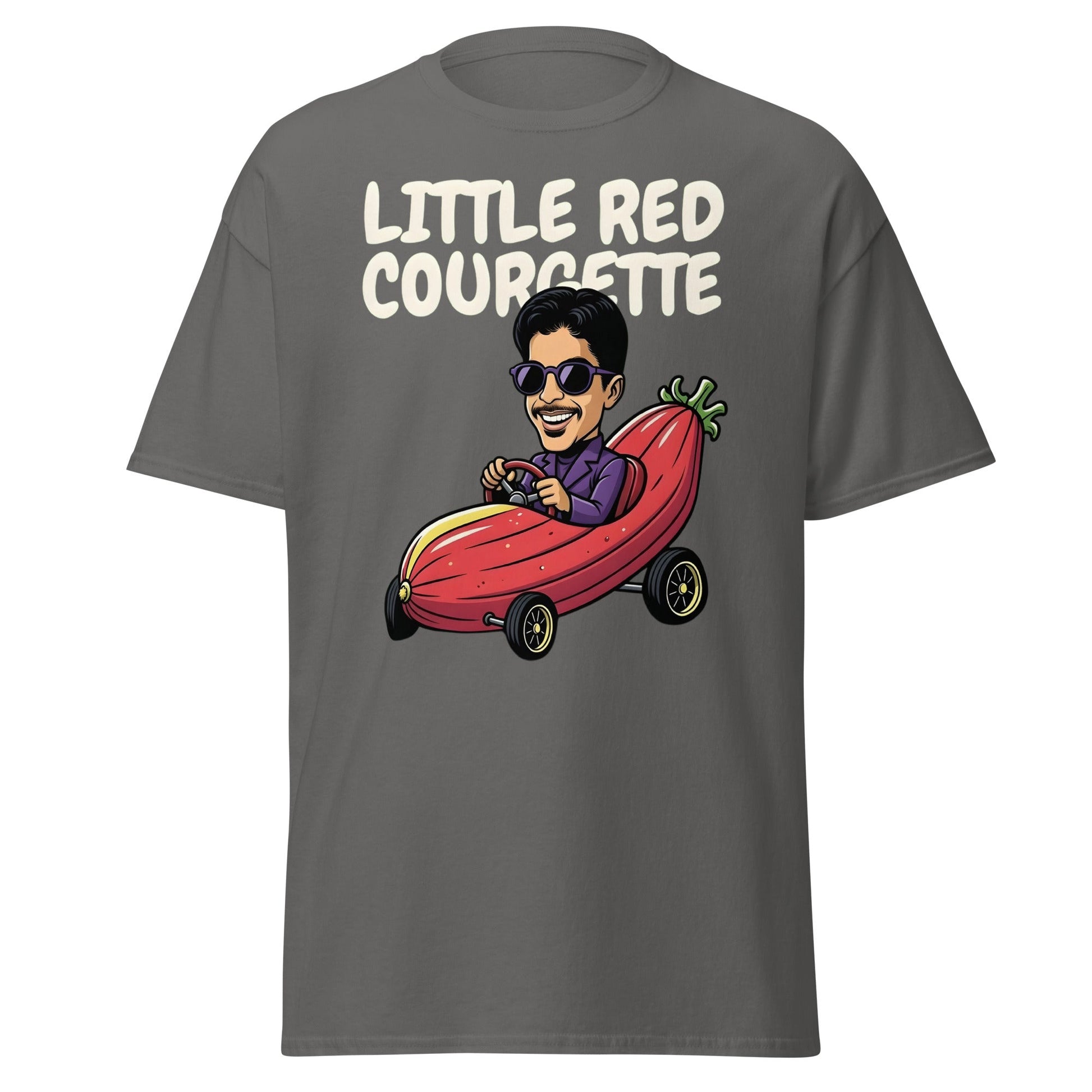 Little Red Courgette T-Shirt | Prince Parody Funny Tee - Charcoal - T-Shirts Online