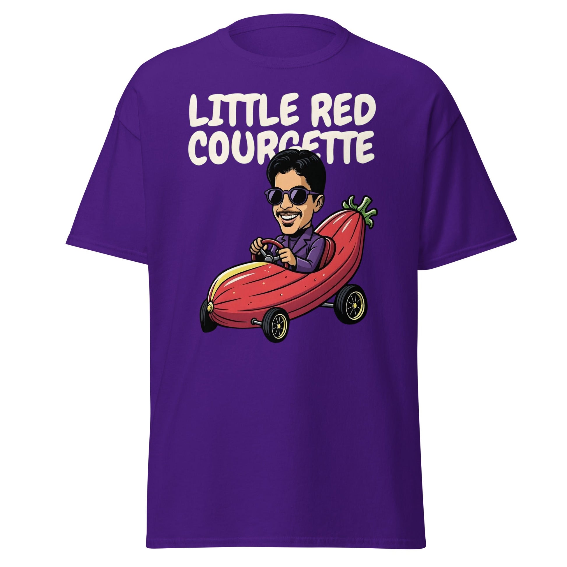 Little Red Courgette T-Shirt | Prince Parody Funny Tee - Purple - T-Shirts Online