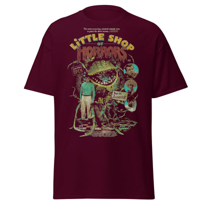 Little Shop of Horrors Audrey II T-Shirt - Mean Green Mother - Maroon - T-Shirts Online