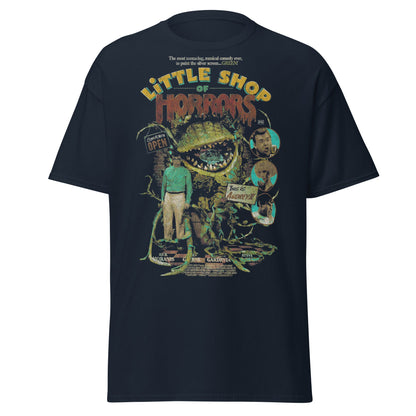Little Shop of Horrors Audrey II T-Shirt - Mean Green Mother - Navy - T-Shirts Online