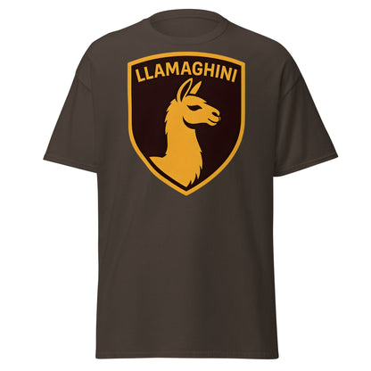 Llamaghini Funny Parody T-Shirt | Luxury Llama Car Tee - Dark Chocolate - T-Shirts Online