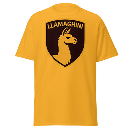 Llamaghini Funny Parody T-Shirt | Luxury Llama Car Tee - Gold - T-Shirts Online