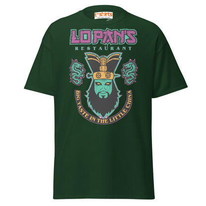 Lo Pan’s Restaurant T-Shirt | Retro Big Trouble Parody Tee - Forest Green - T-Shirts Online