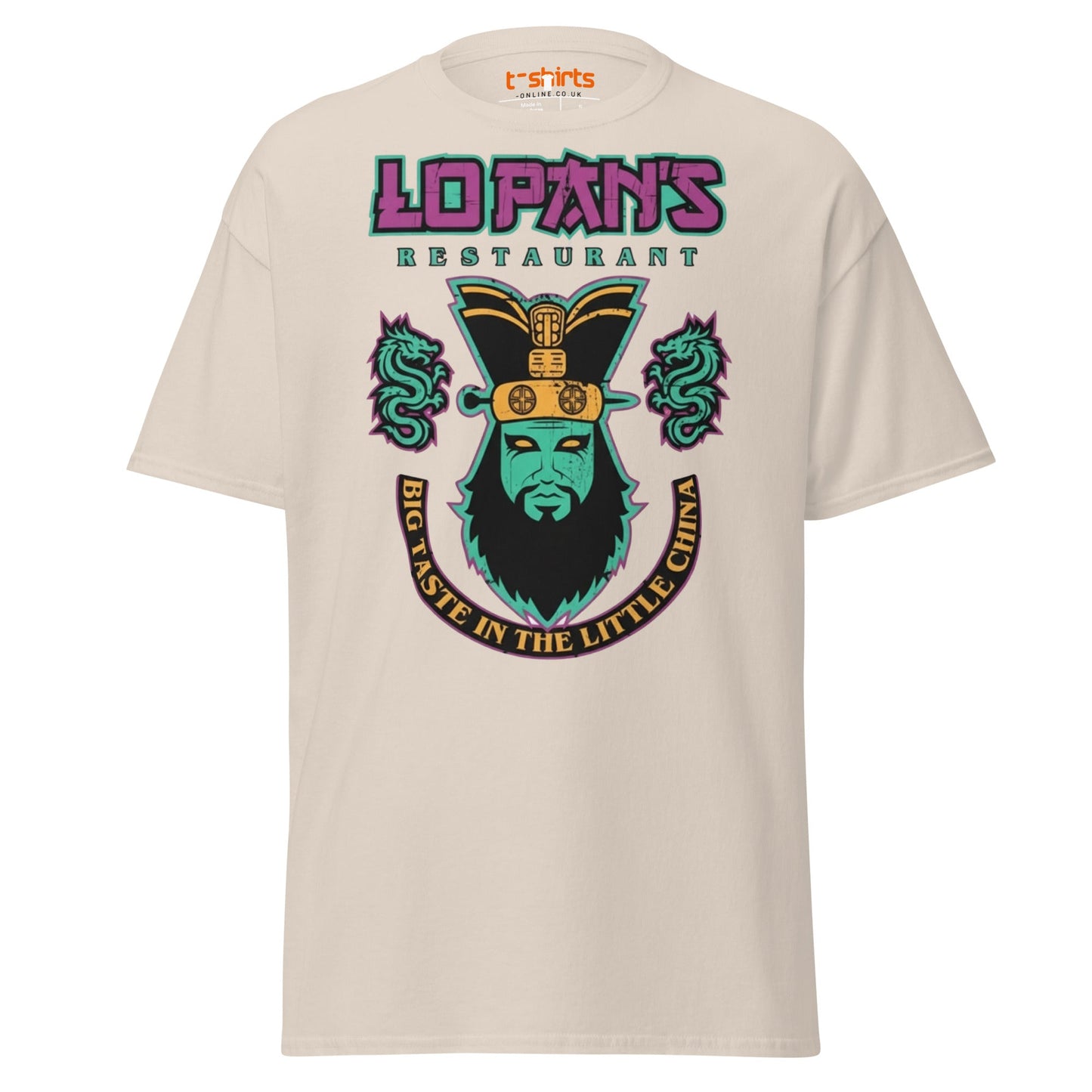 Lo Pan’s Restaurant T-Shirt | Retro Big Trouble Parody Tee - Natural - T-Shirts Online