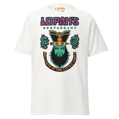 Lo Pan’s Restaurant T-Shirt | Retro Big Trouble Parody Tee - White - T-Shirts Online