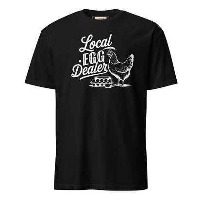 Local Egg Dealer T-Shirt | Farmer Tee - Black - T-Shirts Online
