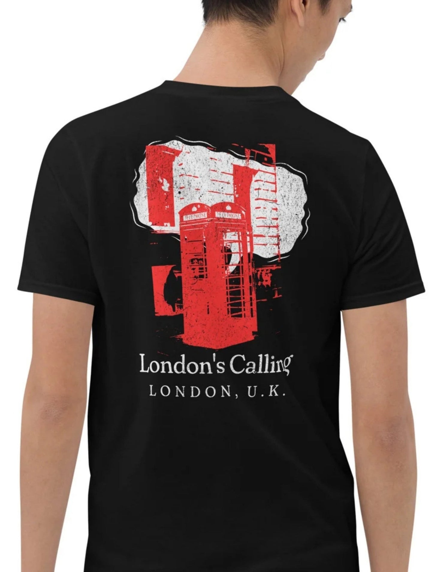 London's Calling T-Shirt | UK Holiday Music T-Shirt - Black - T-Shirts Online