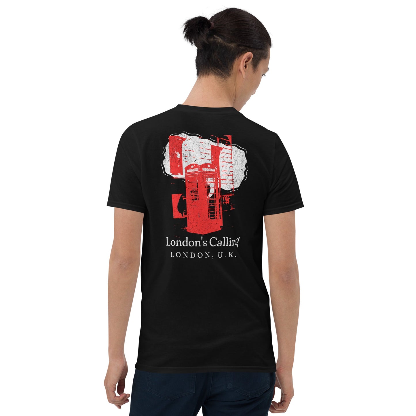 London's Calling T-Shirt | UK Holiday Music T-Shirt - Black - T-Shirts Online