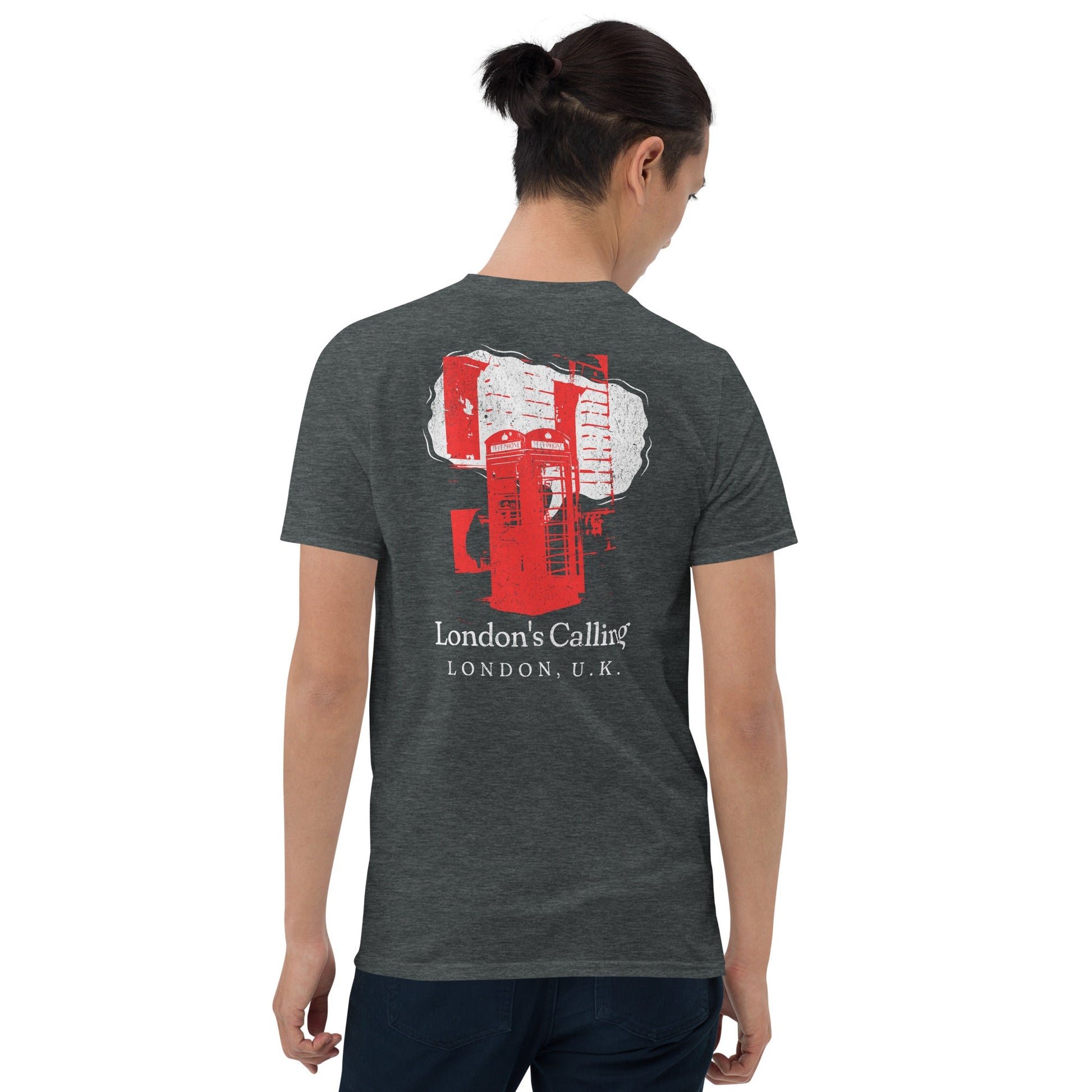 London's Calling T-Shirt | UK Holiday Music T-Shirt - Dark Heather - T-Shirts Online