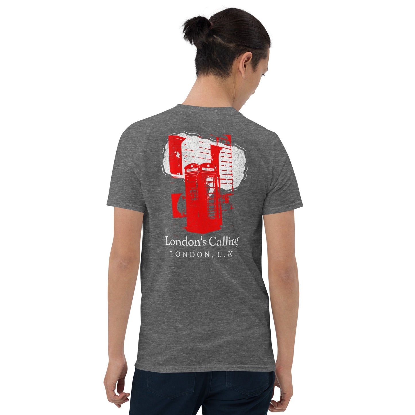 London's Calling T-Shirt | UK Holiday Music T-Shirt - Graphite Heather - T-Shirts Online
