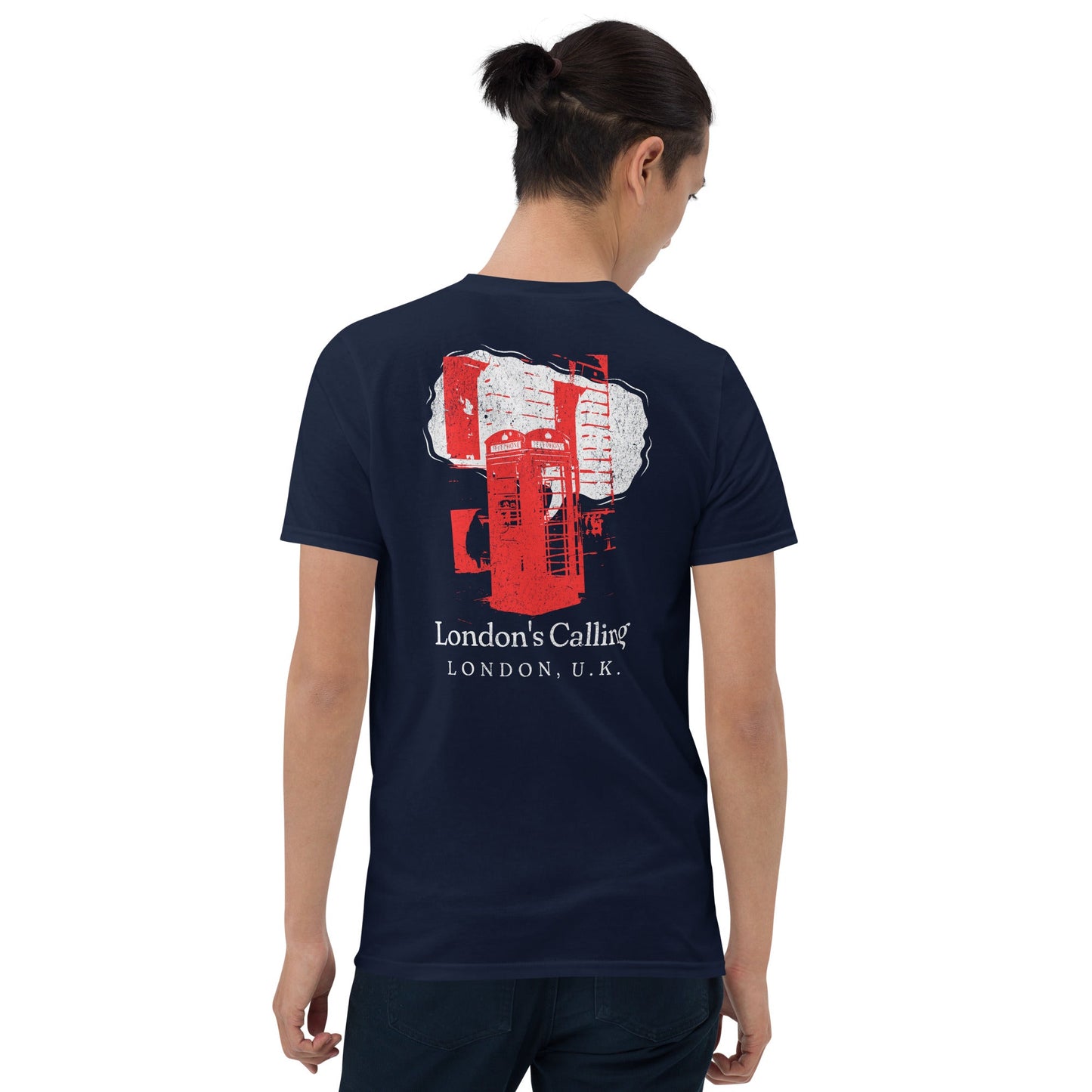 London's Calling T-Shirt | UK Holiday Music T-Shirt - Navy - T-Shirts Online