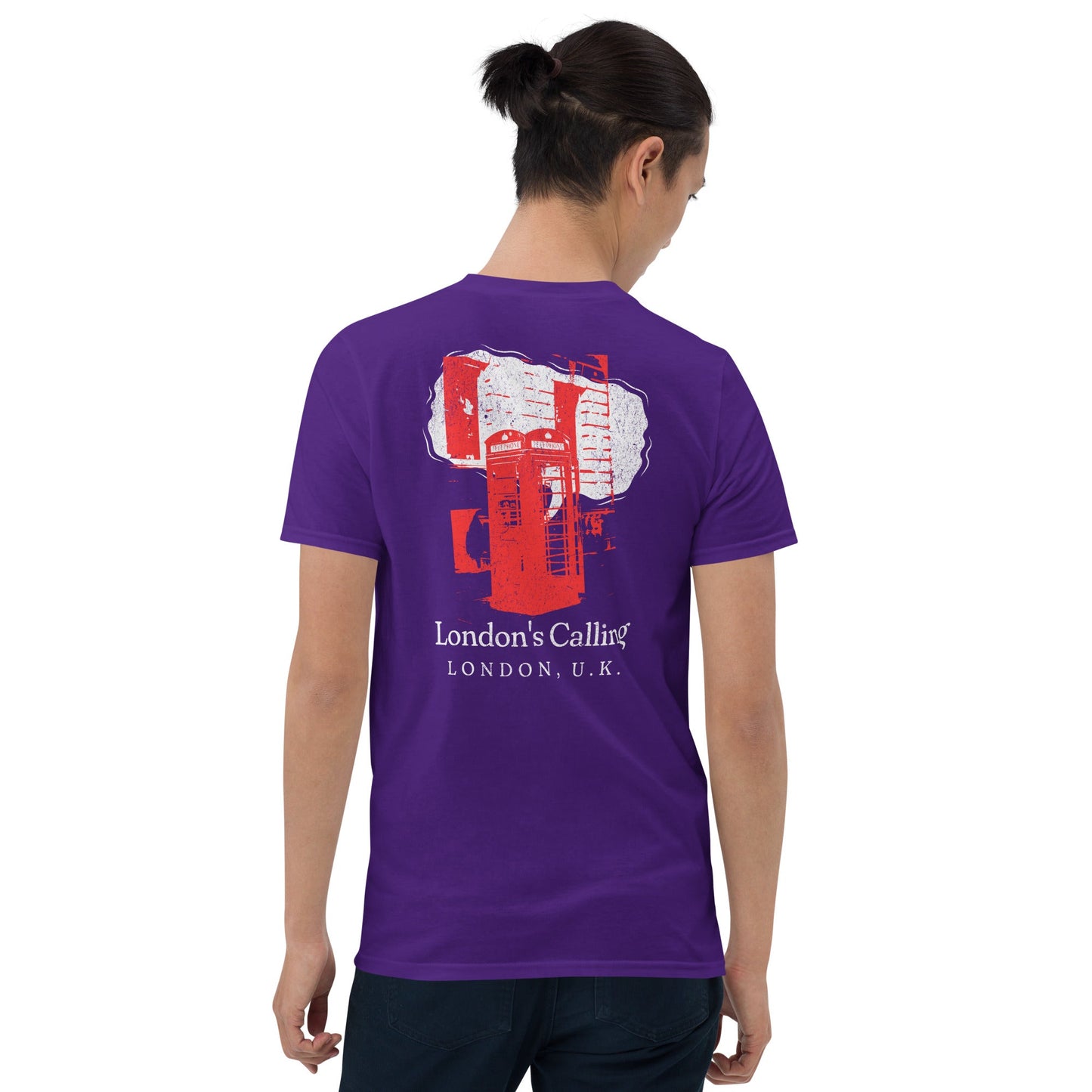 London's Calling T-Shirt | UK Holiday Music T-Shirt - Purple - T-Shirts Online