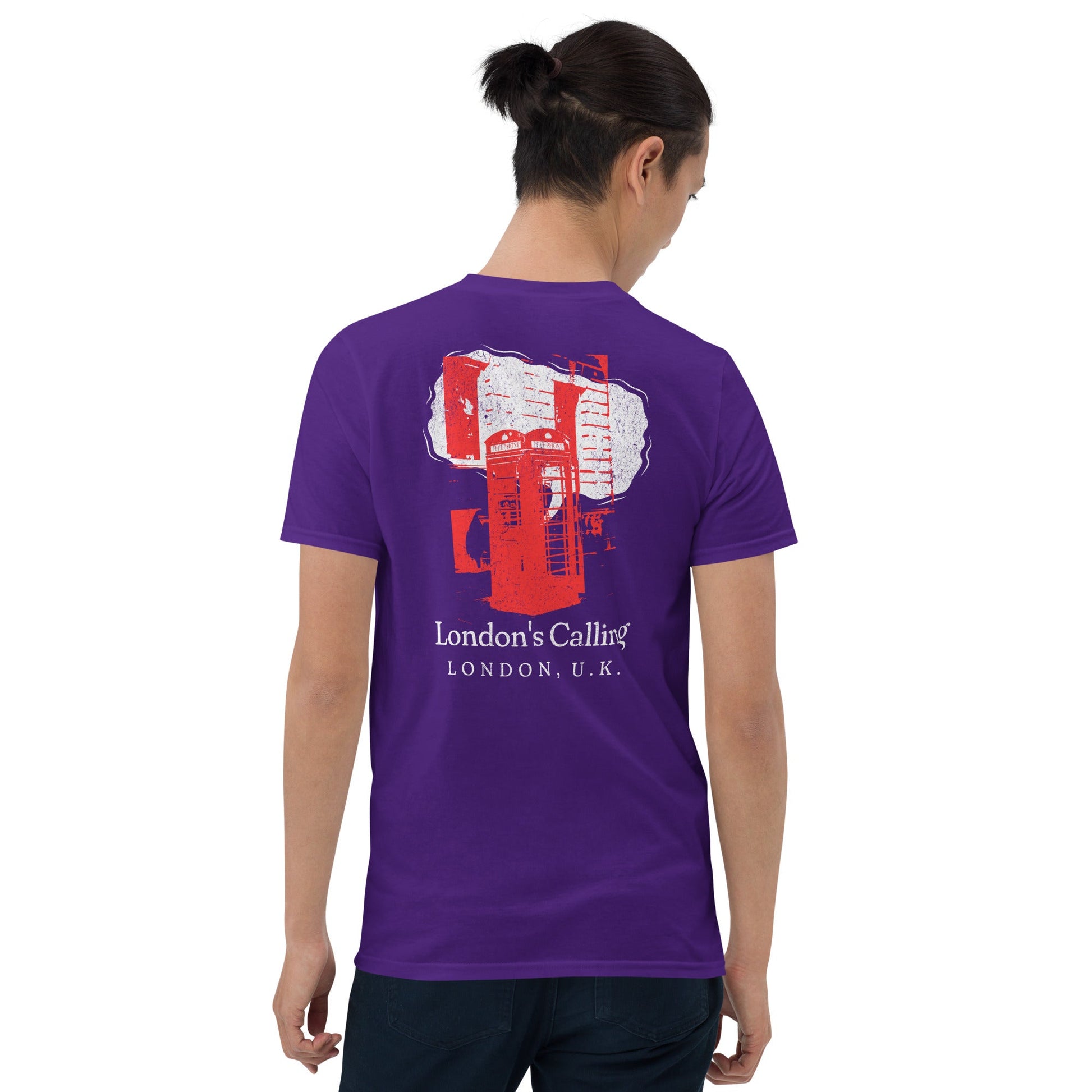 London's Calling T-Shirt | UK Holiday Music T-Shirt - Purple - T-Shirts Online