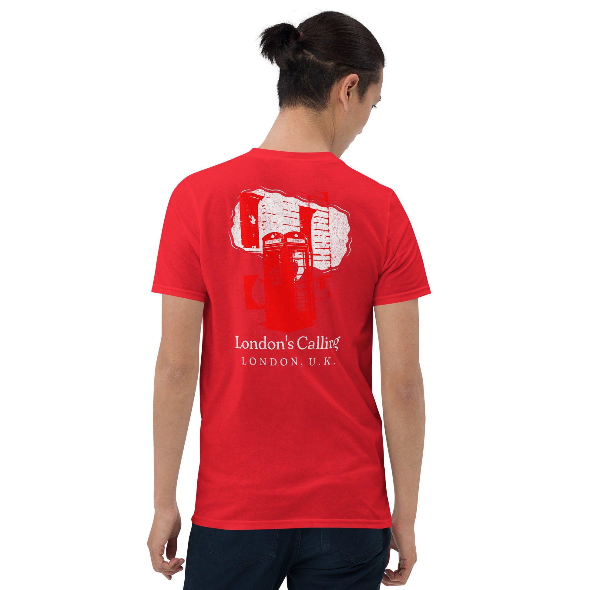London's Calling T-Shirt | UK Holiday Music T-Shirt - Red - T-Shirts Online