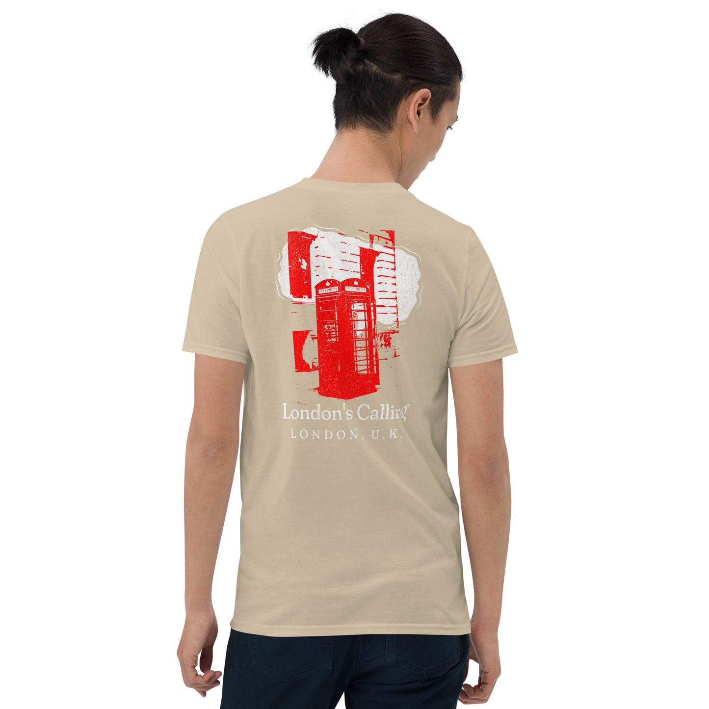 London's Calling T-Shirt | UK Holiday Music T-Shirt - Sand - T-Shirts Online