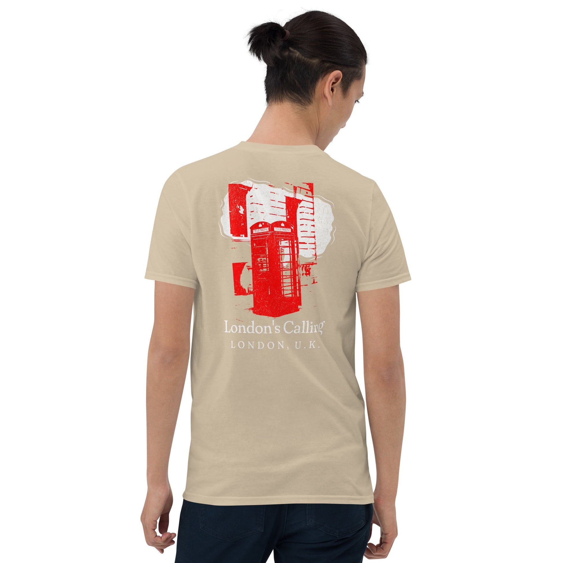 London's Calling T-Shirt | UK Holiday Music T-Shirt - Sand - T-Shirts Online