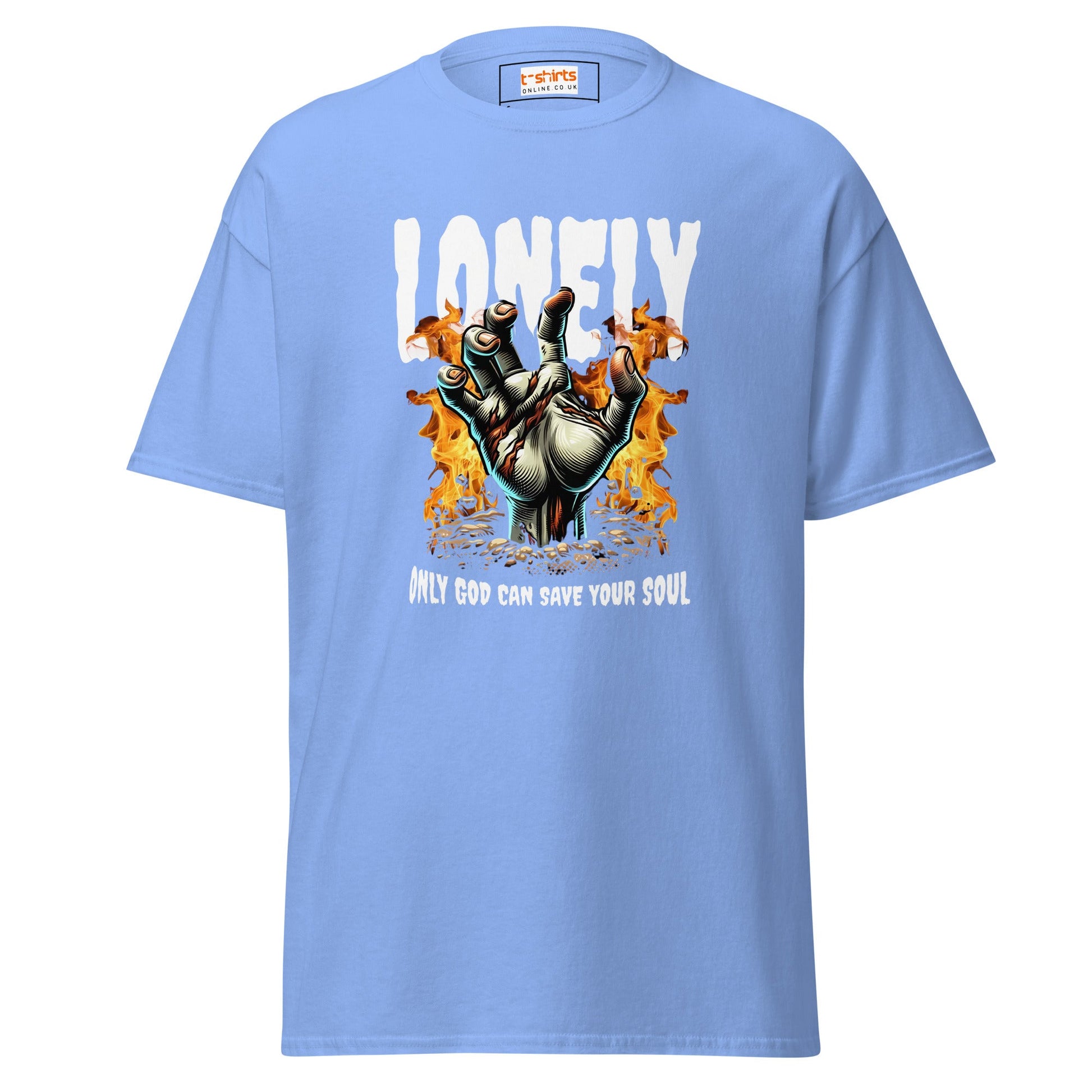Lonely Zombie | Zombie T-Shirt - Carolina Blue - T-Shirts Online