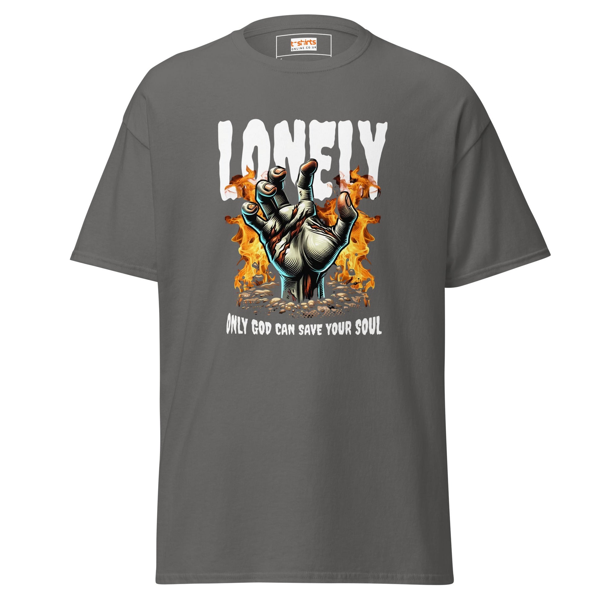 Lonely Zombie | Zombie T-Shirt - Charcoal - T-Shirts Online