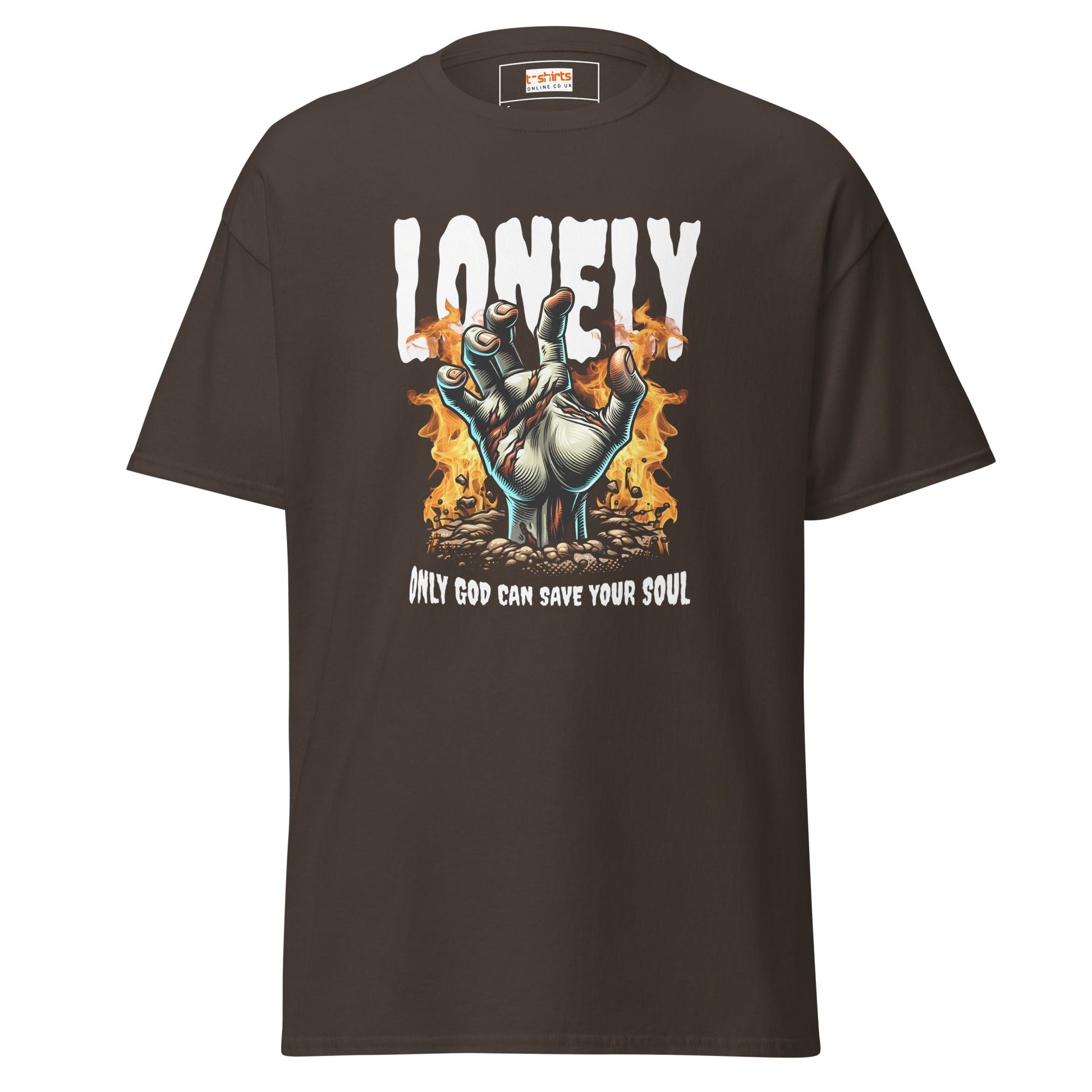 Lonely Zombie | Zombie T-Shirt - Dark Chocolate - T-Shirts Online