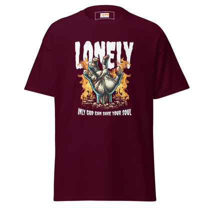 Lonely Zombie | Zombie T-Shirt - Maroon - T-Shirts Online