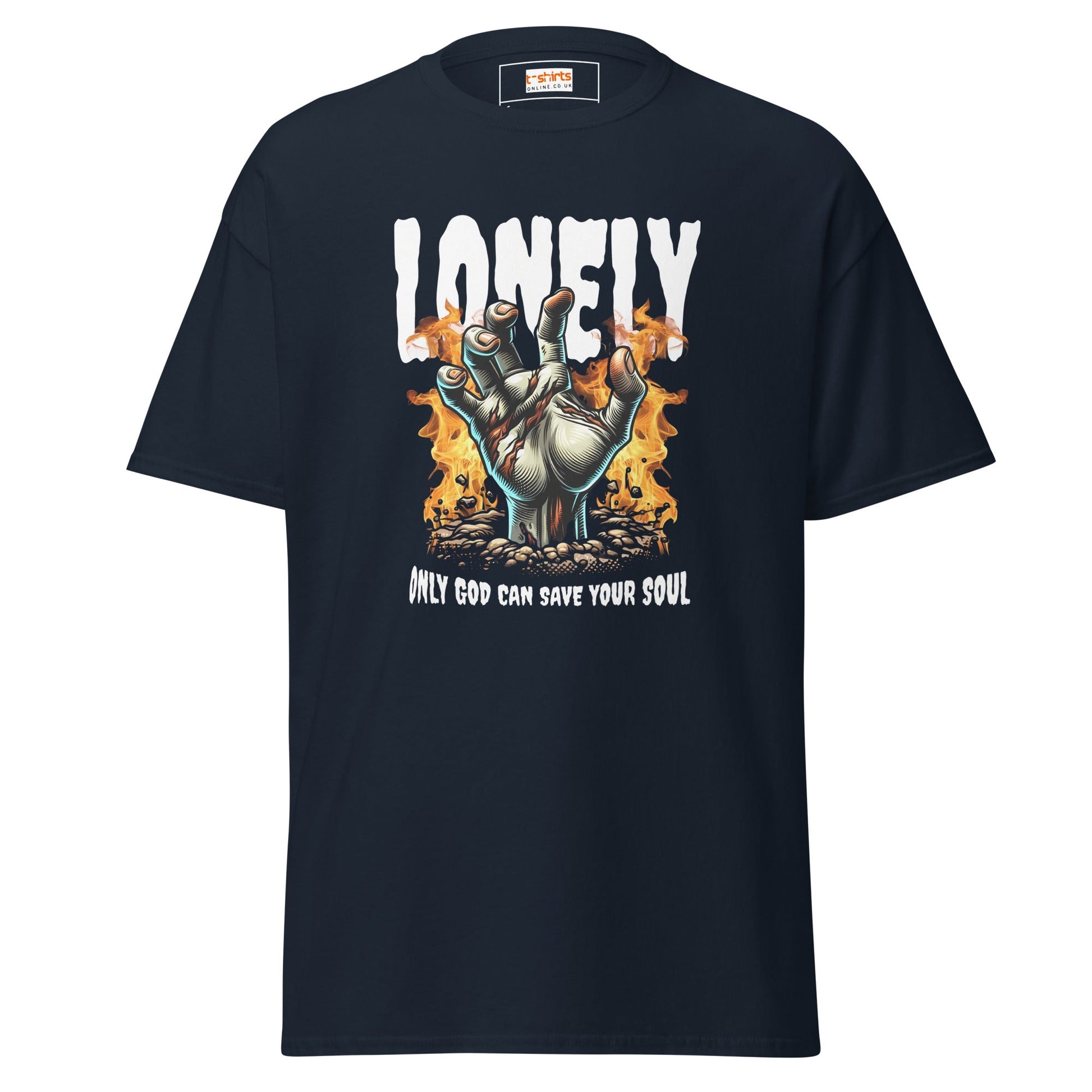 Lonely Zombie | Zombie T-Shirt - Navy - T-Shirts Online