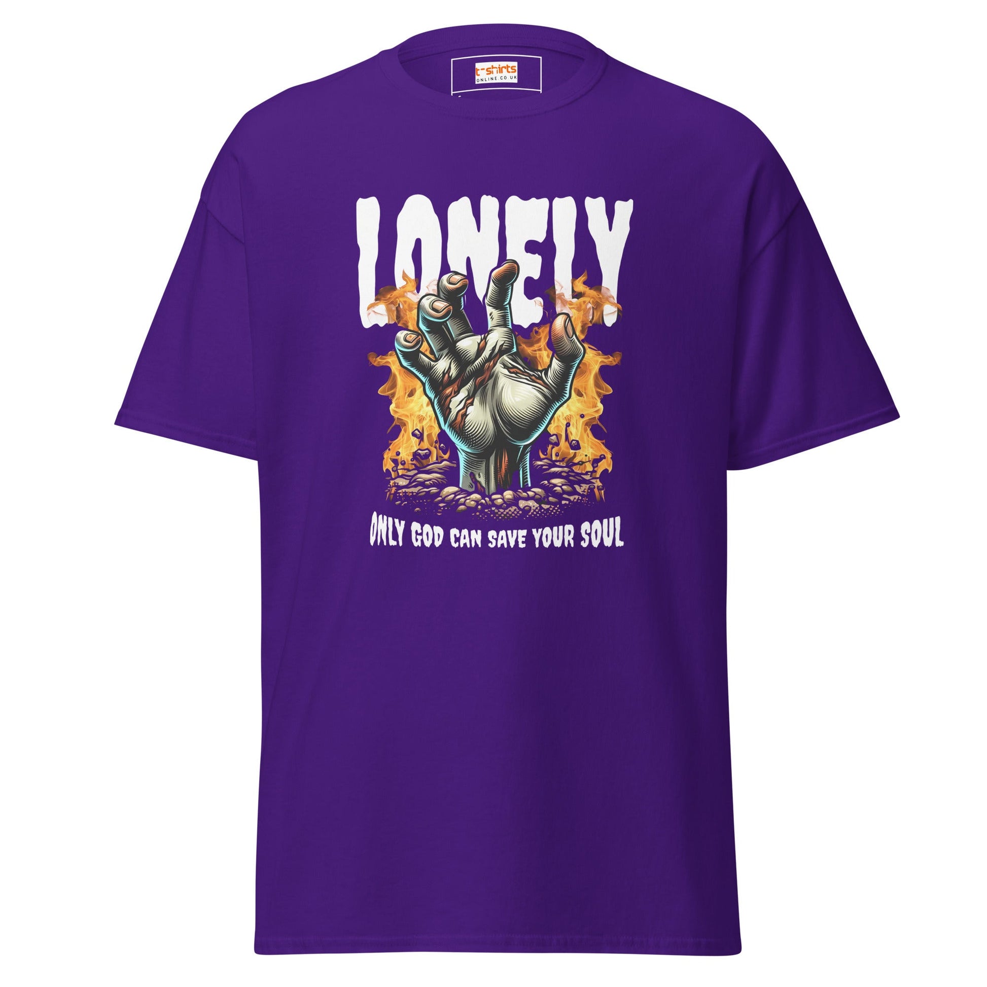 Lonely Zombie | Zombie T-Shirt - Purple - T-Shirts Online