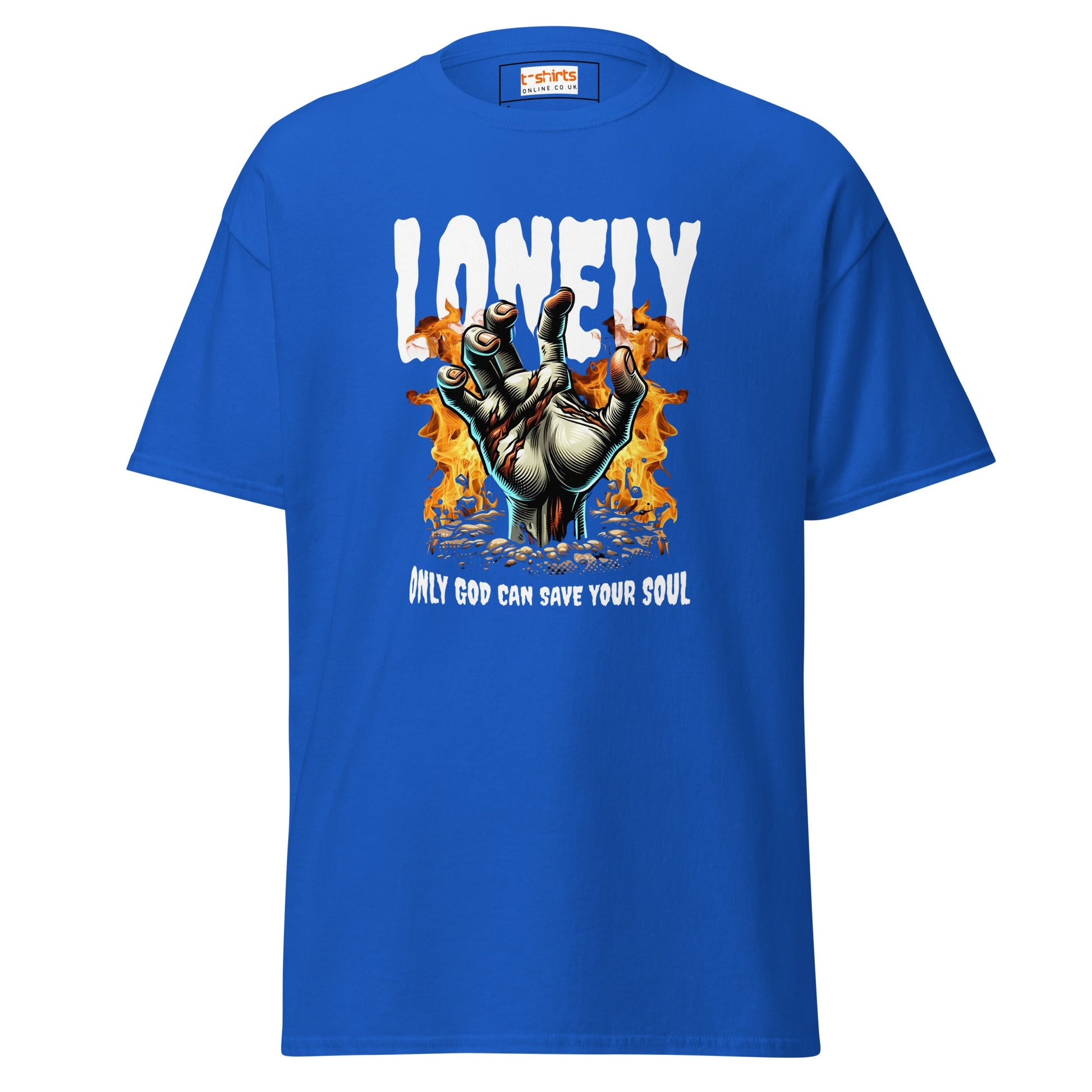 Lonely Zombie | Zombie T-Shirt - Royal - T-Shirts Online