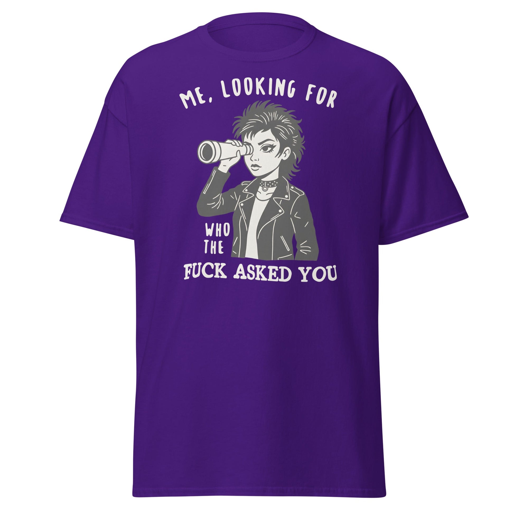 Looking For Who Asked You T-Shirt – Sassy Attitude Tee - Purple - T-Shirts Online