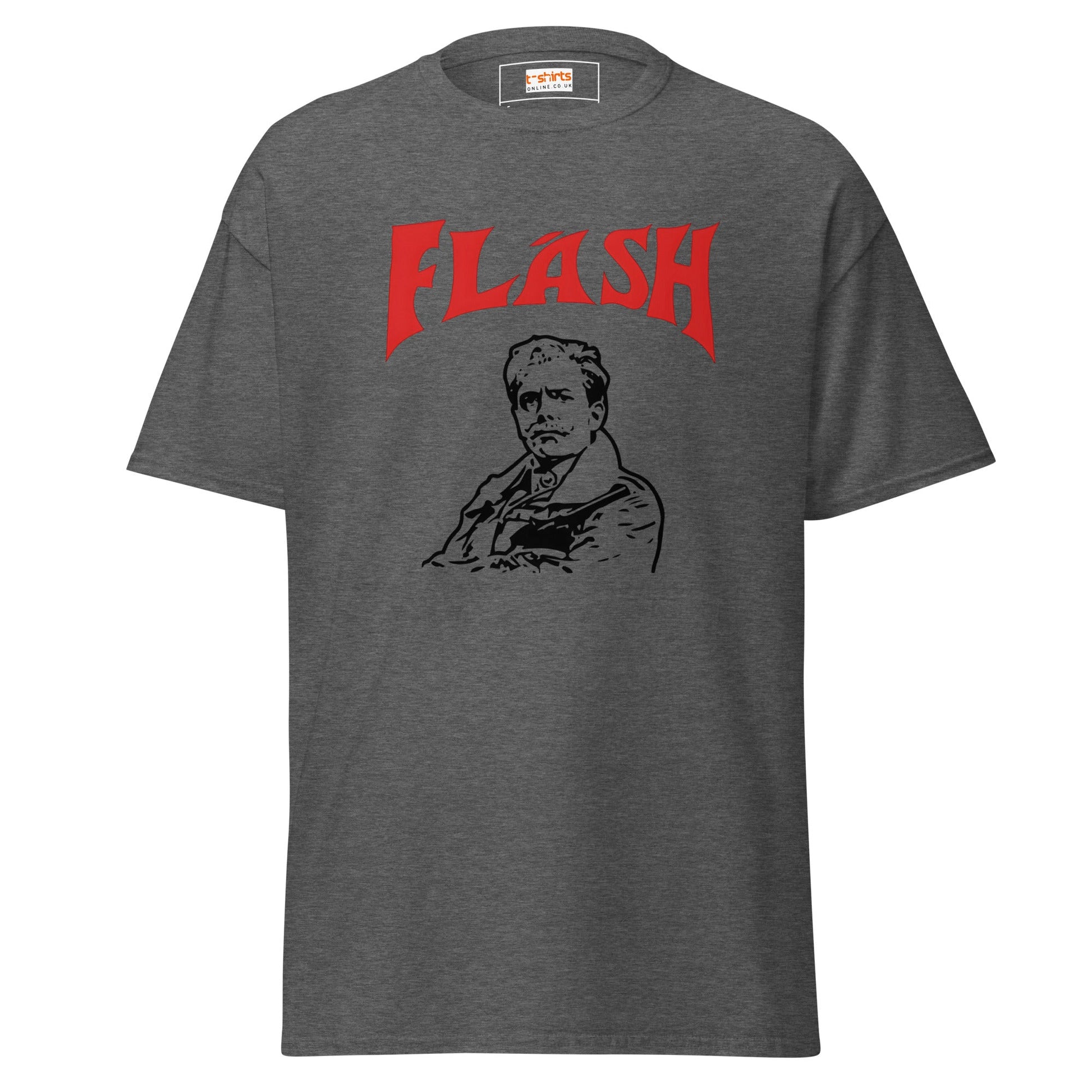 Lord FlashHeart | TV Comedy T-Shirt - Dark Heather - T-Shirts Online