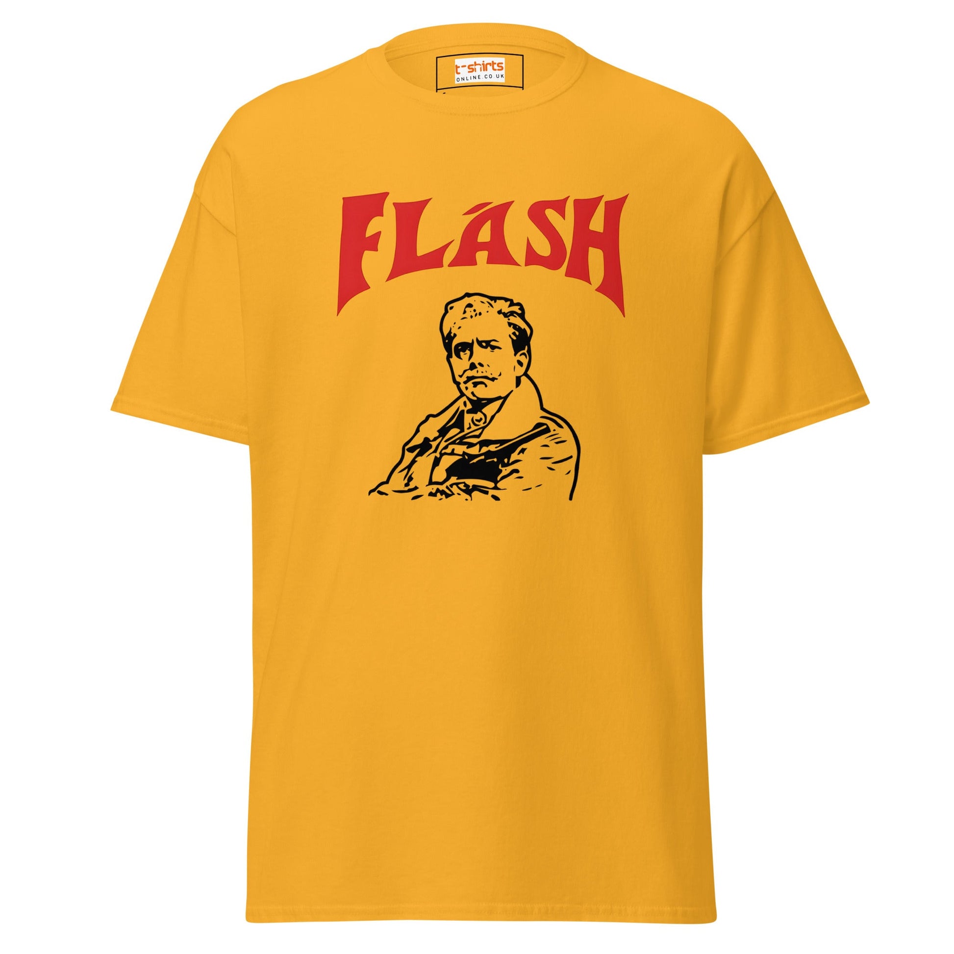 Lord FlashHeart | TV Comedy T-Shirt - Gold - T-Shirts Online