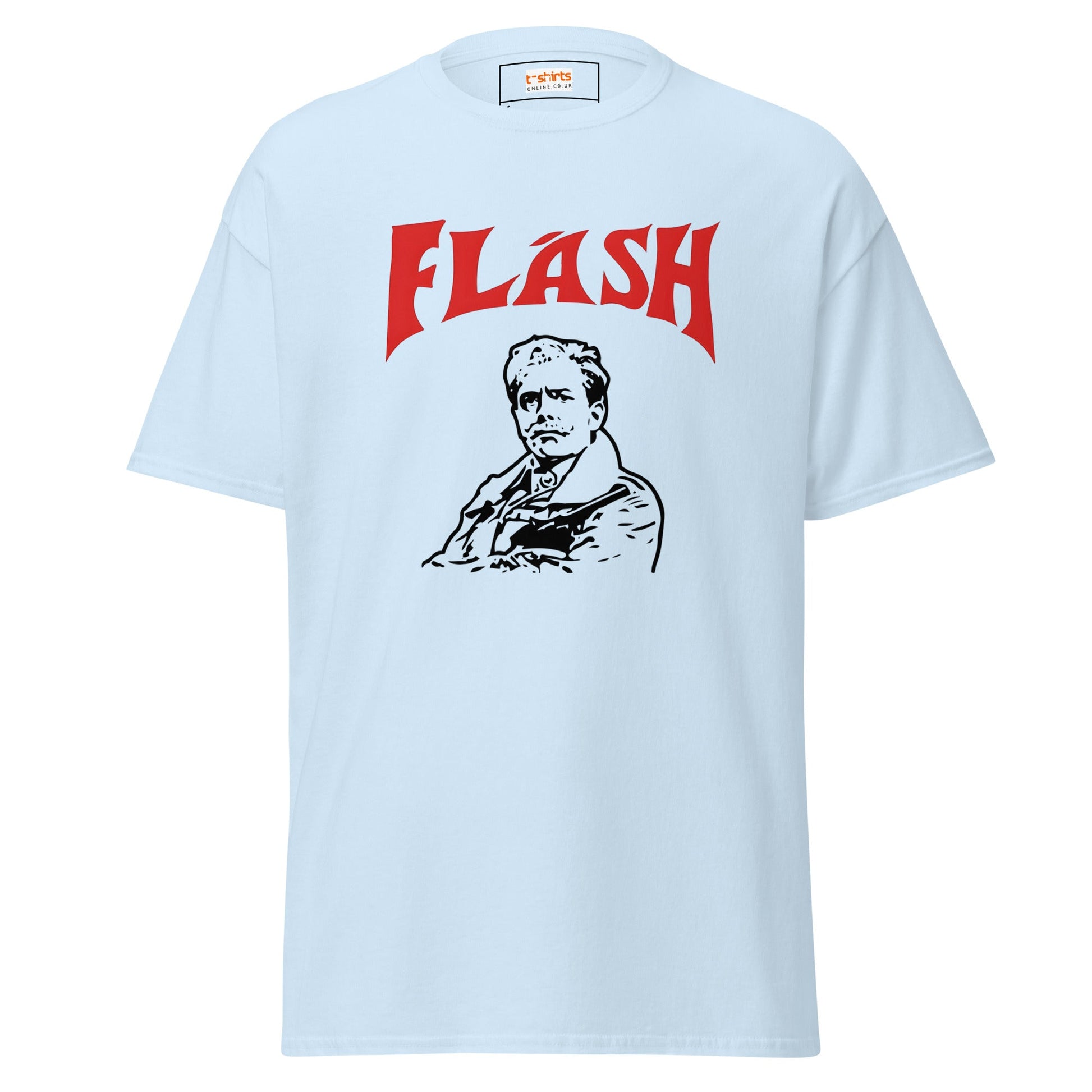 Lord FlashHeart | TV Comedy T-Shirt - Light Blue - T-Shirts Online