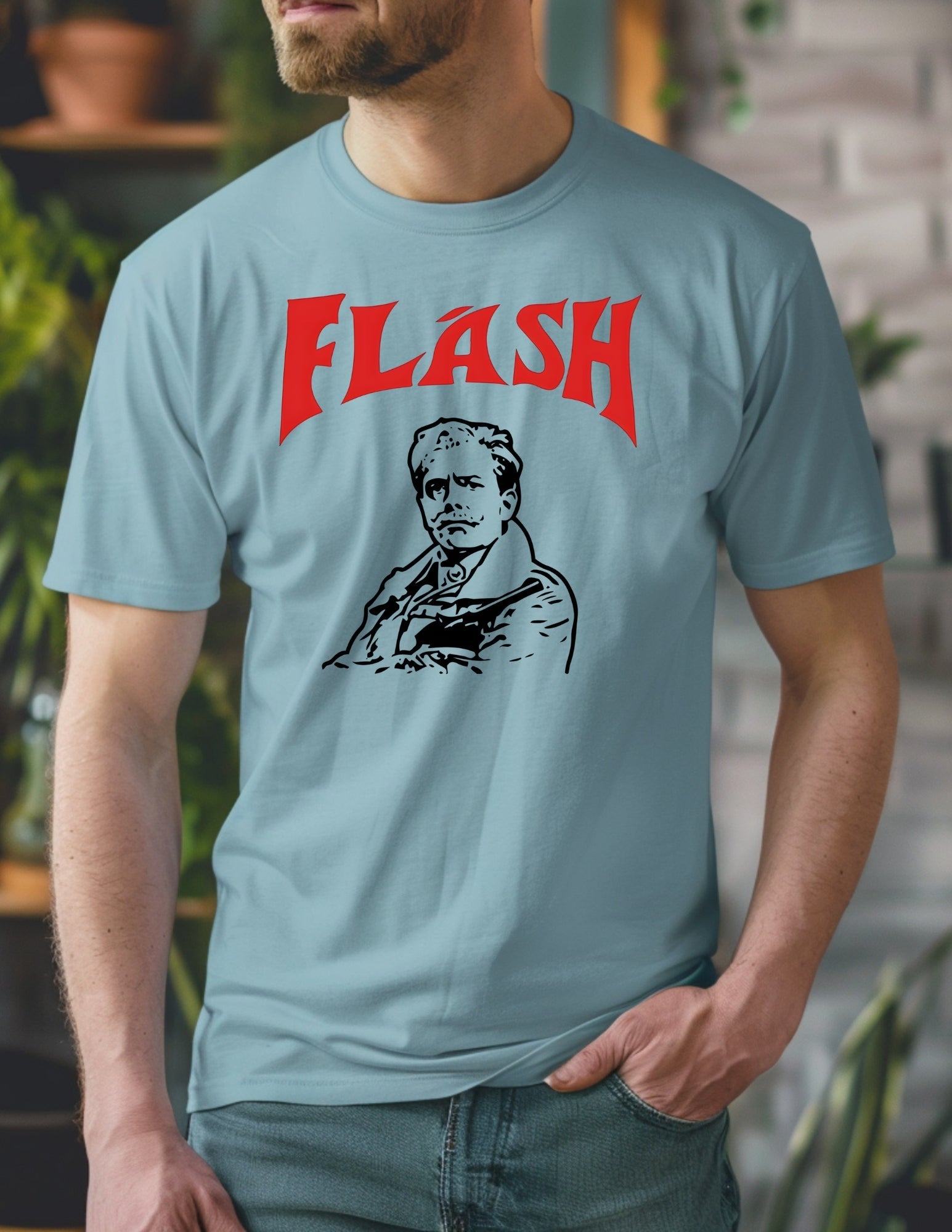 Lord FlashHeart | TV Comedy T-Shirt - Royal - T-Shirts Online