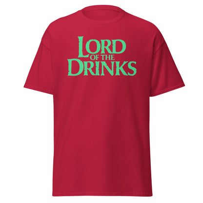 Lord of the Drinks T-Shirt | Funny Fantasy Parody Tee - Cardinal - T-Shirts Online
