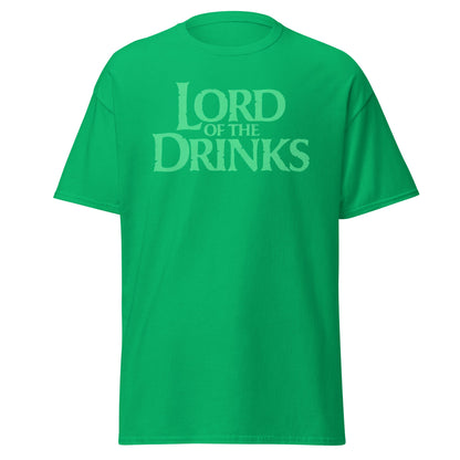 Lord of the Drinks T-Shirt | Funny Fantasy Parody Tee - Irish Green - T-Shirts Online