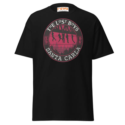 Lost Boys Santa Carla T-Shirt | Vintage Horror Movie Tee - Black - T-Shirts Online