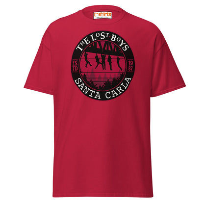 Lost Boys Santa Carla T-Shirt | Vintage Horror Movie Tee - Cardinal - T-Shirts Online