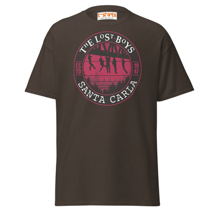 Lost Boys Santa Carla T-Shirt | Vintage Horror Movie Tee - Dark Chocolate - T-Shirts Online
