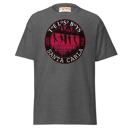 Lost Boys Santa Carla T-Shirt | Vintage Horror Movie Tee - Dark Heather - T-Shirts Online