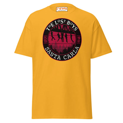 Lost Boys Santa Carla T-Shirt | Vintage Horror Movie Tee - Gold - T-Shirts Online