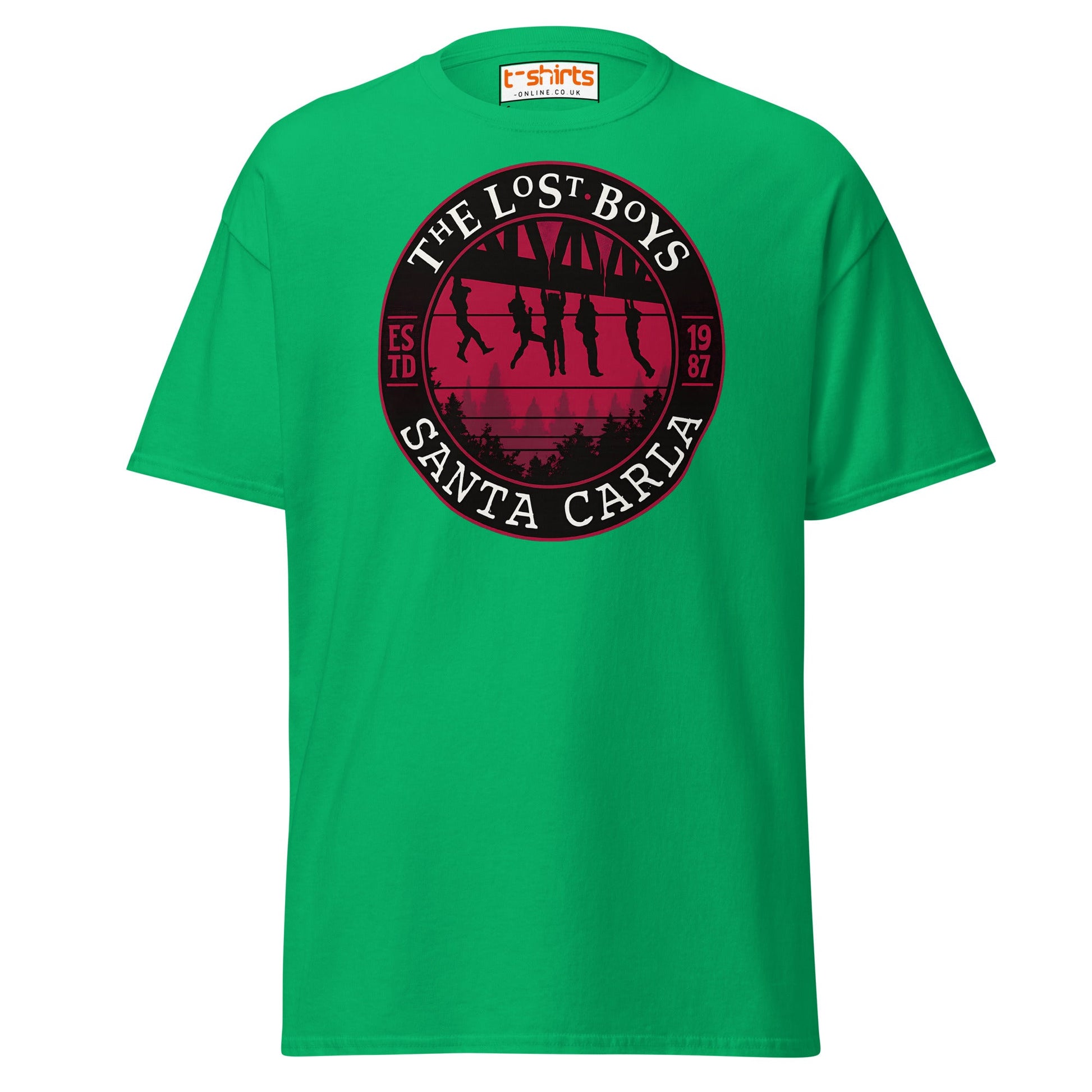 Lost Boys Santa Carla T-Shirt | Vintage Horror Movie Tee - Irish Green - T-Shirts Online