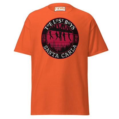 Lost Boys Santa Carla T-Shirt | Vintage Horror Movie Tee - Orange - T-Shirts Online